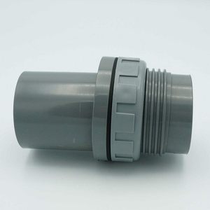 Kansaikako Conector de PVC de pared recto con rosca, tipo paso a través, 40A, con inclinación 1/10, KJ-021-540 - Product Image 2
