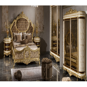 Nouvelle Arrivée : Mobilier de Chambre Royal de Luxe Style Européen pour Chambres Parentales (King/Queen) – Collection Royauté Américaine - Product Image 1