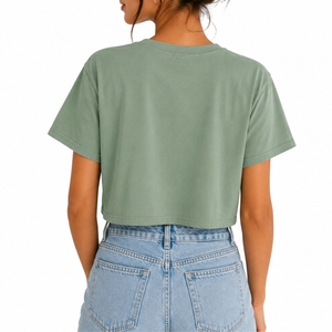 Top Corto para Mujer, Algodón Premium, Suave y Cómodo, Estilo Moderno, Ropa Casual de Verano, Colección de Tendencias, Look Urbano, Relajado - Product Image 2