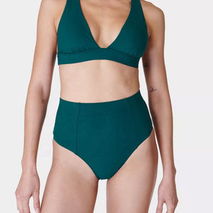 <b>Wire</b> Free 3/4 Cup Removable Padded Cups Women's Comfort <b>Bra</b> Set Soft Breathable Everyday Wear Yoga Fitness Lingerie Set - Product Image 1