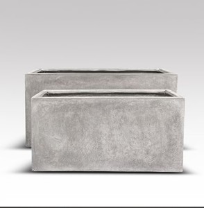 Classical Design White Patina Finishing Handmade White Washed Handmade Galvanized Metal <b>Square</b> Planters <b>Set</b> of 3 - Product Image 1