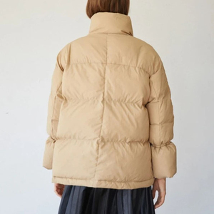 Comfort Soft OEM Serviced <b>Winter</b> Warm Breathable <b>Waterproof</b> Knitted Women's Casual Streetwear Puffer <b>Jacket</b> with Custom Logo - Product Image 3