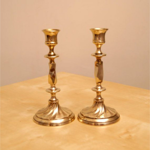 Wholesale Antique Style <b>Brass</b> <b>Candlestick</b> Holders Set 2 Candle Stand High Quality Metal Handmade Eco-Friendly Easter Competitive - Product Image 4