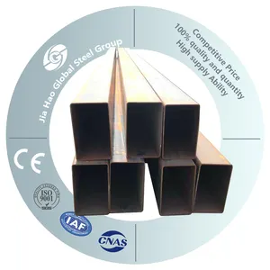 Pipa baja mulus baja karbon persegi material bangunan MS ASTM GB Q235 kualitas utama