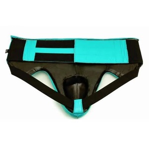 Protège-entrejambe de boxe en cuir de qualité supérieure, mousse haute densité, design réglable et confortable, équipement de protection professionnel, logo personnalisé - Product Image 3