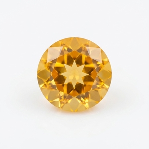 Lote al por mayor de piedras preciosas sueltas facetadas de citrino dorado natural de calidad AAA, corte brillante de 10 mm, para la fabricación de joyas - Product Image 2