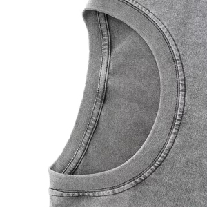 Ensemble 2 pièces T-shirt et short pour homme, style streetwear, en polyester/coton tricoté, respirant, avec logo personnalisé imprimé et effet délavé à l'acide - Product Image 5