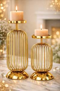 Support de bougie en laiton fait main en promotion – Chandelier vintage haut de gamme pour décoration de centre de table et parfum d'ambiance - Product Image 2