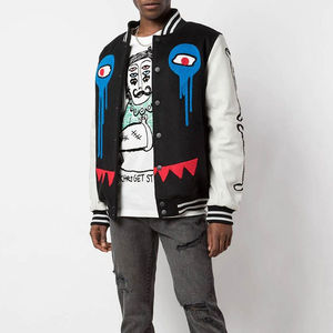 NUEVA Chaqueta Varsity de Béisbol Impermeable Personalizada para Hombre, con Bordado, Detalles de Botones, Tela de Lana, para Invierno, Venta al Por Mayor - Product Image 2