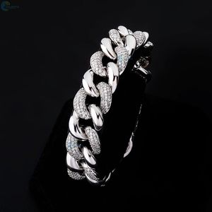 Luxury Lab Grown Diamond Hip Hop Bracelet <b>Iced</b> <b>Out</b> Cuban Link Bracelet Customized Rapper Style Bracelet - Product Image 3