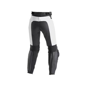 Pantalon de motocross en Cordura pour homme, noir et blanc, pantalon de course sur piste, équipement de moto, vêtements de protection, pantalon avec protections pour les genoux - Product Image 5