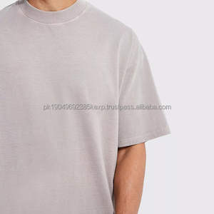 Camiseta 100% algodón para hombre, corte holgado, estampada, lisa, básica, extragrande, precio económico al por mayor, camisetas para hombre - Product Image 4