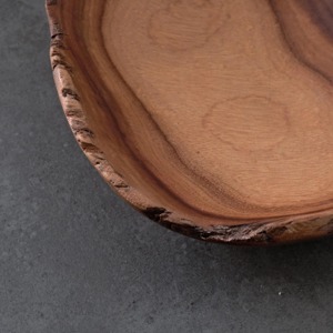 Série d'articles de table en bois de camphre faits à la main, bol en bois naturel biologique - Product Image 4