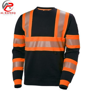 Sudadera de trabajo con logotipo personalizado para hombre, sudadera reflectante de alta visibilidad con cuello redondo al por mayor, sudadera de lana para hombre y mujer para invierno - Product Image 1