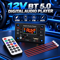 Module décodeur MP3 FYX pour autoradio, lecteur USB TF, radio FM, AUX, enregistrement, kit mains libres 12V BT5.0 pour haut-parleur