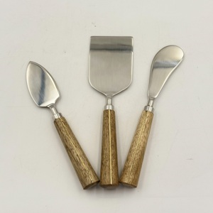 Juego de Quesos en Oferta, para Uso en la Cocina, con Cubiertos de Madera, Juego de Quesos de Acero Inoxidable para Fiestas, Hogar, Hotel y Restaurante - Product Image 2