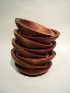 Bol à salade et à fruits en bois d'acacia, fait main, écologique, passe au lave-vaisselle, pour la cuisine, les collations, les céréales, la soupe - Product Image 6