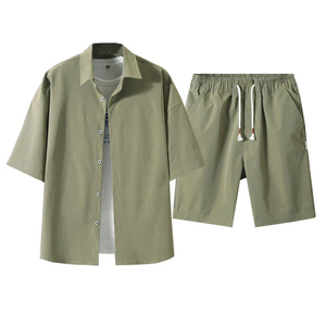 Conjunto de Verano de Dos Piezas con Estampado, Ropa Casual Unisex para Otoño, Venta al Por Mayor, Transpirable, Antiestático, 100% Algodón, Camiseta y Pantalones - Product Image 6