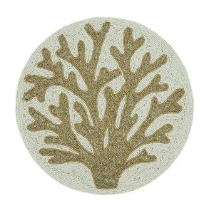 <b>Beaded</b> <b>Placemats</b> Set Wholesale Manufacture Most Selling <b>Beaded</b> <b>Placemats</b> With Coral Design Mediterranean <b>Beaded</b> Mats <b>Placemats</b> - Product Image 1