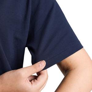 Camiseta Oversize Azul Marino para Mujer, Corte Holgado, Manga Corta, Cuello Redondo, Informal, para Gimnasio, Fitness, Yoga, Running, Ropa Deportiva Cómoda - Product Image 2