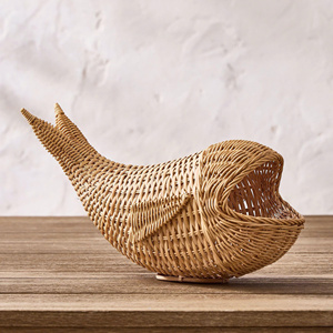 Adorno de mimbre en forma de cereza, hecho a mano, decoración colgante de frutas para mesa, escultura, decoración para el hogar y fiestas - Product Image 4