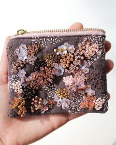 Monedero de Alta Calidad con Diseño Floral y Cuentas, con Bordado Detallado, para Mujeres, Accesorios y Tiendas Minoristas - Product Image 5