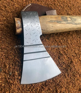 Steel Craft International-Hacha de doble hoja de Damasco hecha a mano, mango de madera de rosa, diseño Popular para acampar, venta al por mayor de alta calidad - Product Image 3