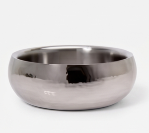 Bol en acier inoxydable de qualité supérieure, design minimaliste poli, passe au lave-vaisselle, bol décoratif pour une touche élégante sur la table - Product Image 1