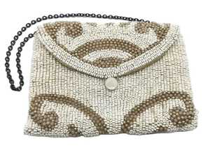 Monedero con cuentas de palma crema, estilo tropical, con cremallera, para playa, proveedor B2B - Product Image 2