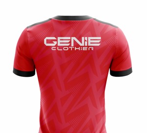 Maillot de football personnalisé avec logo imprimé sur le devant, fabriqué en usine, 100 % polyester, séchage rapide, manches courtes, dernier design - Product Image 6