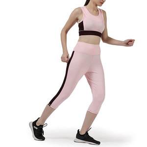 Créez votre propre ensemble de yoga pour femmes, couleur personnalisée, dentelle unie, 2 pièces, respirant, spandex/nylon, qualité supérieure - Product Image 5