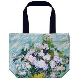 AU-01801 Tote Bag da donna L Van Gogh Art Design "rose bianche" - Product Image 1