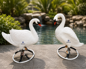 Nouvelles Statues de Cygnes 2026 pour Décoration de Jardin Extérieur, Design Contemporain Blanc, Matériau en Pierre - Product Image 6