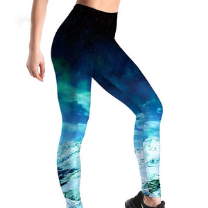 Leggings Deportivos Transpirables y Ecológicos de Cintura Media para Mujer, Hechos a Medida con Sublimación, para Yoga, Gimnasio y Uso Casual - Product Image 2
