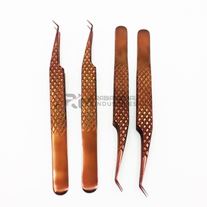 Pince à épiler pour extensions de cils RMI de haute qualité en acier inoxydable antistatique durable à 45 degrés - Product Image 4