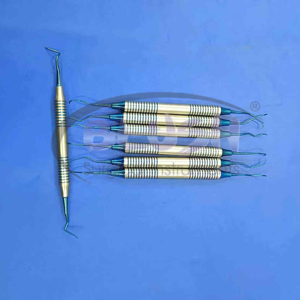 Juego de Curetas Gracey de 7 Piezas de Alta Calidad, Acero Inoxidable, Instrumentos Quirúrgicos Manuales para Cirugía General y Dental, con Certificación CE, por Blush Surgical - Product Image 2