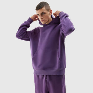 Men's New Fashion Breathable Fleece Polyester/Cotton Zipper-Up <b>Hoodie</b> <b>Plain</b> Dyed Embroidered Streetwear Winter Eco-Friendly Best - Product Image 2
