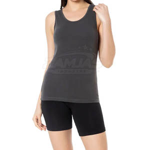 Camiseta sin Mangas para Mujer, Talla Grande, Color Sólido, Fabricada en Pakistán, para Entrenamiento de Verano, Gimnasio y Ejercicio - Product Image 6
