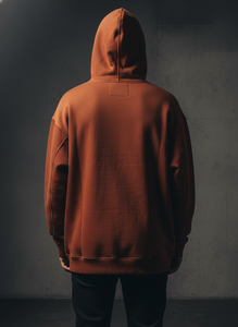 Sudadera con capucha y cremallera de algodón 100% de alto gramaje, con lavado ácido personalizado, efecto vintage desgastado y descolorido por el sol, estilo oversize, de felpa, para hombre, estilo streetwear. - Product Image 3