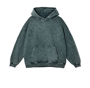 เสื้อฮู้ดโอเวอร์ไซส์สีชมพูแบบยูนิเซ็กซ์ แขนยาว ทรงปกติ สีพื้น มีกระเป๋า สวมใส่สบายๆ สำหรับฤดูใบไม้ร่วง ผลิตจากผ้าฝ้าย 100% แบบเฟรนช์เทอร์รี่ถัก - Product Image 6