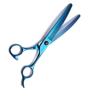 High Quality Customized Stainless Steel Pet Grooming Curved Thinner Thinning Shears - Product Image 2