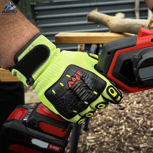 2026 Hand Made Newest Product Ergonomic Design With Enhanced Grip And Durable Neon Flex Industrial Safety TPR <b>Gloves</b> - Product Image 5
