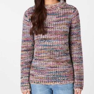 Suéter de punto cálido para mujer - Jersey de hilo suave y grueso - Top térmico de alta calidad de color liso para mujer 2026 transpirable - Product Image 6