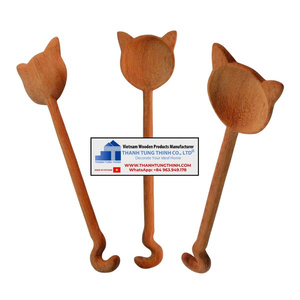 THANH TUNG THINH Wooden Carved Spoon Set Non-Toxic <b>Kitchen</b> Utensils Combination Package - Product Image 5