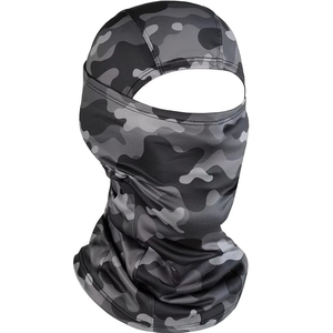 Masque facial personnalisé avec logo pour femmes et hommes, en peluche 100% polyester, design à trois trous, pour le ski et le cyclisme, utilisation en plein air, vente en gros - Product Image 1