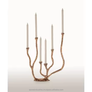 Espejo de pared de hierro personalizado moderno con marco marrón para decoración del hogar - Product Image 3