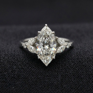 Bague élégante en or blanc 14 carats avec diamant pour femme, design simple, alliance de fiançailles et de mariage, certifiée IGI, luxe, éclat brillant, cadeau - Product Image 2