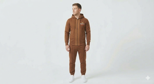 Survêtement Homme Personnalisé Sportswear Polo Blanc à Cordon Manches Longues – Ensemble de Survêtement Polo pour Homme - Product Image 6