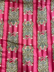 Tela de Algodón Orgánico Hecha a Mano con Estampados de Animales Indios, Teñido a Mano con Diseños Florales, Impresión Serigráfica, para Bolsas, Cortinas, Fundas, Niños - Product Image 6