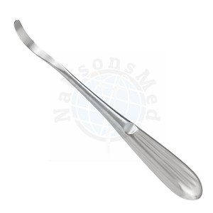 Élévateur périostal Crego 19,5 cm, courbé, à bout arrondi, en acier inoxydable, instrument manuel orthopédique pour chirurgie générale, réutilisable, CE - Product Image 6